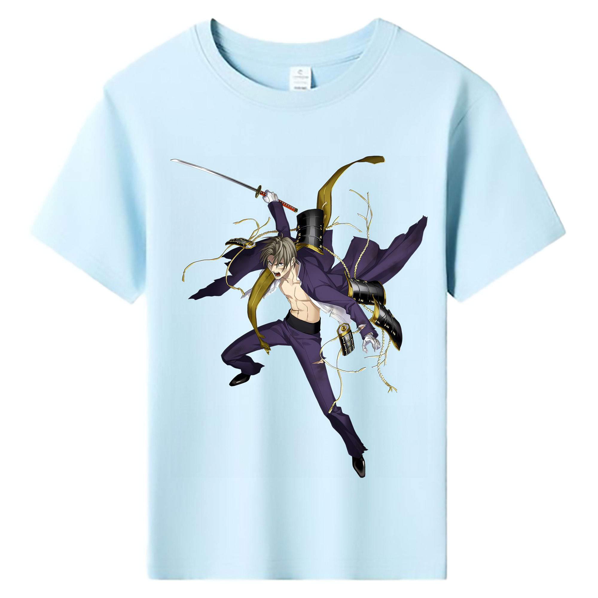 （画像用） 刀剣乱舞 Touken Ranbu 綿100％キッズTシャツ（フロントプリント）